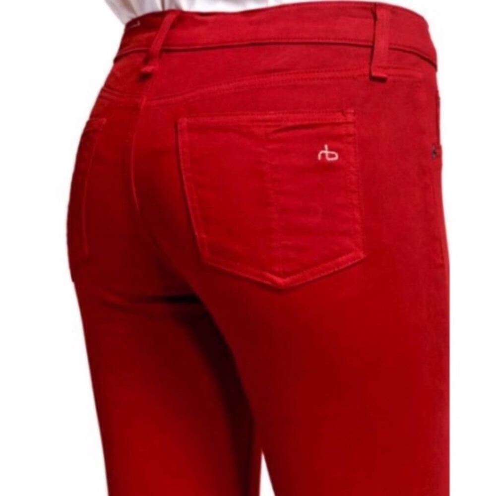 Rag & Bone Capri Cropped Red Jean size 24